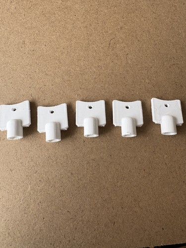 Pack white radiator bleed - white,