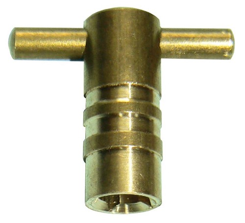 Radiator bleed key brass - key,