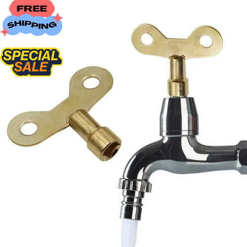 Solid brass radiator - solid, bleed