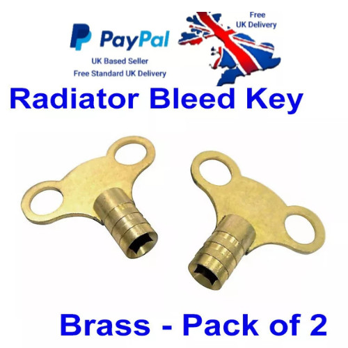 Radiator key winged brass - radiator,