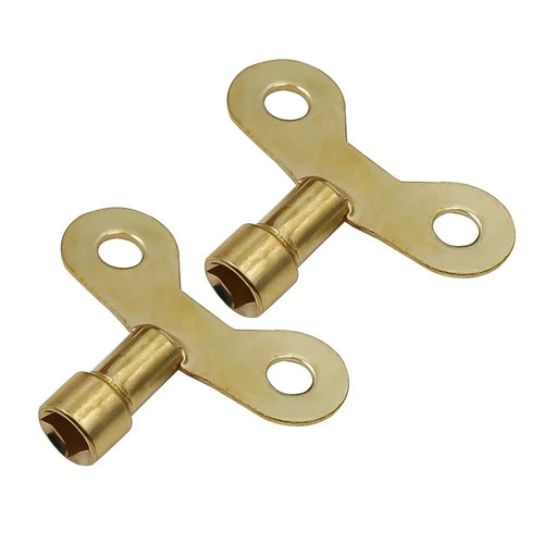 Solid brass radiator bleed - brass,