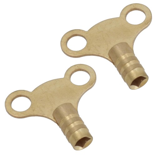 2pc radiator keys brass - 2pc, bleed