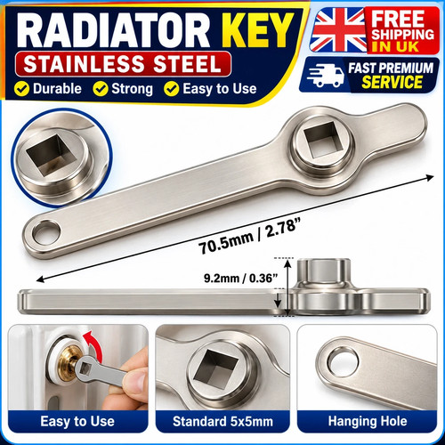 Radiator key stainless steel - key,