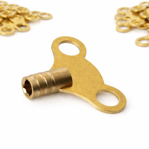 Radiator bleed key solid brass - key,