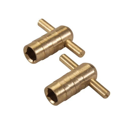Solid brass radiator bleed key - solid,